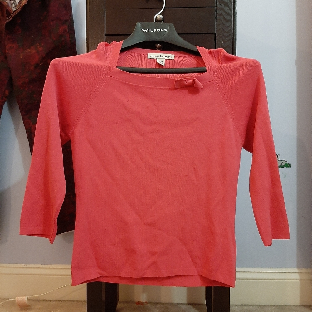 [Addon Deal $7] David Brooks Medium Pink Sweater